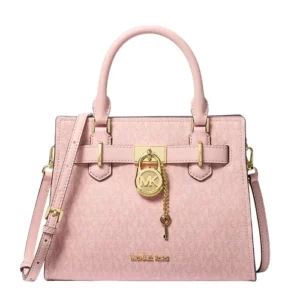Túi Xách Nữ Michael Kors Hamilton Small Signature Logo Satchel 35S4GHMS1B Màu Hồng