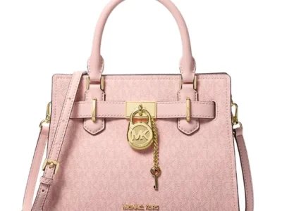 Túi Xách Nữ Michael Kors Hamilton Small Signature Logo Satchel 35S4GHMS1B Màu Hồng