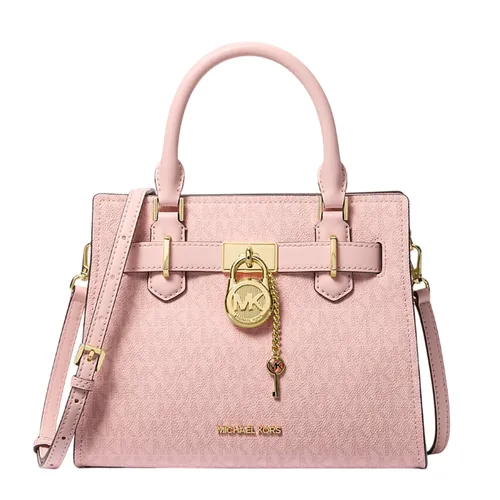 Túi Xách Nữ Michael Kors Hamilton Small Signature Logo Satchel 35S4GHMS1B Màu Hồng