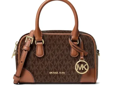Túi Đeo Chéo Nữ Michael Kors MK Thompson Extra-Small Signature Logo Convertible Satchel 35F5G7OC0B Màu Nâu