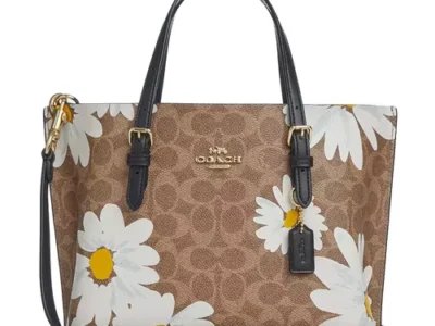 Túi Xách Tay Nữ Coach Mollie Tote Bag 25 In Signature Canvas With Floral Print CZ592