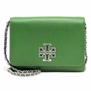 Túi Đeo Chéo Tory Burch Pebbled Leather Britten Chain Wallet Crossbody Bag