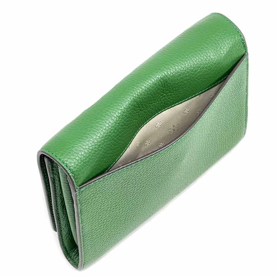 Túi Đeo Chéo Tory Burch Pebbled Leather Britten Chain Wallet Crossbody Bag - Ảnh 4